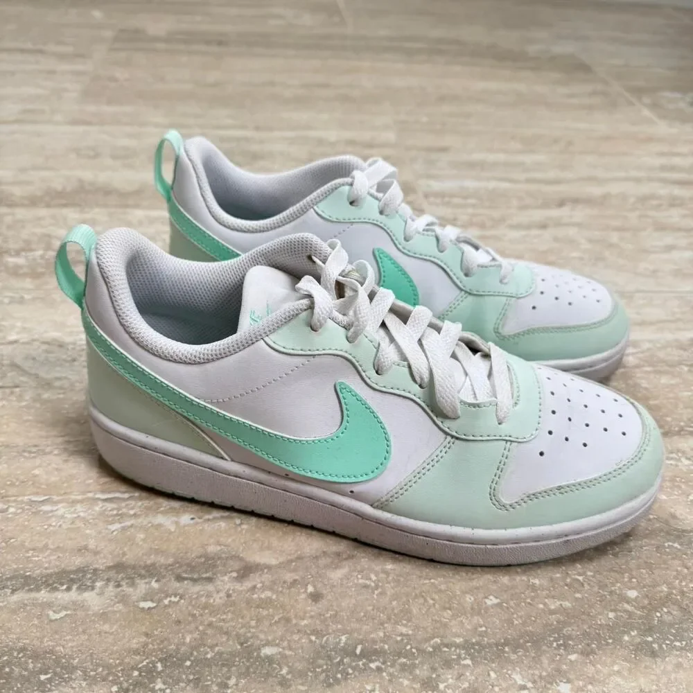 Nike White and Green Trainers
